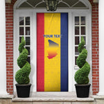 Personalized Chad Door Cover Coat Of Arms - Flag Style