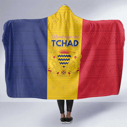 Chad Flag Style Hooded Blanket African Pattern - African Pride