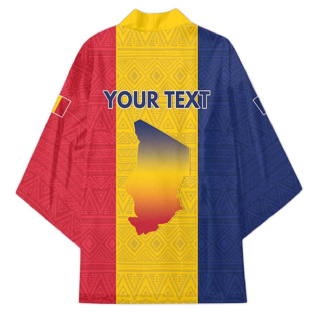 Personalized Chad Kimono Coat Of Arms - Flag Style