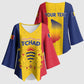 Personalized Chad Kimono Sleeve Blouse Coat Of Arms - Flag Style