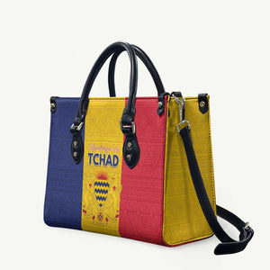 Chad Leather Bag Coat Of Arms - Flag Style