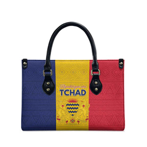 Chad Leather Bag Coat Of Arms - Flag Style