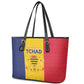 Chad Flag Style Leather Tote Bag African Pattern - African Pride