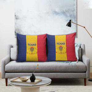 Chad Pillow Cover Coat Of Arms - Flag Style