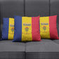 Chad Pillow Cover Coat Of Arms - Flag Style