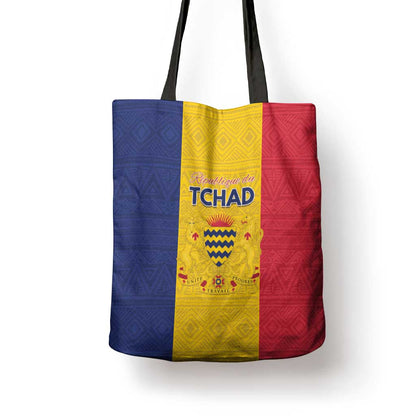 Chad Tote Bag Coat Of Arms - Flag Style