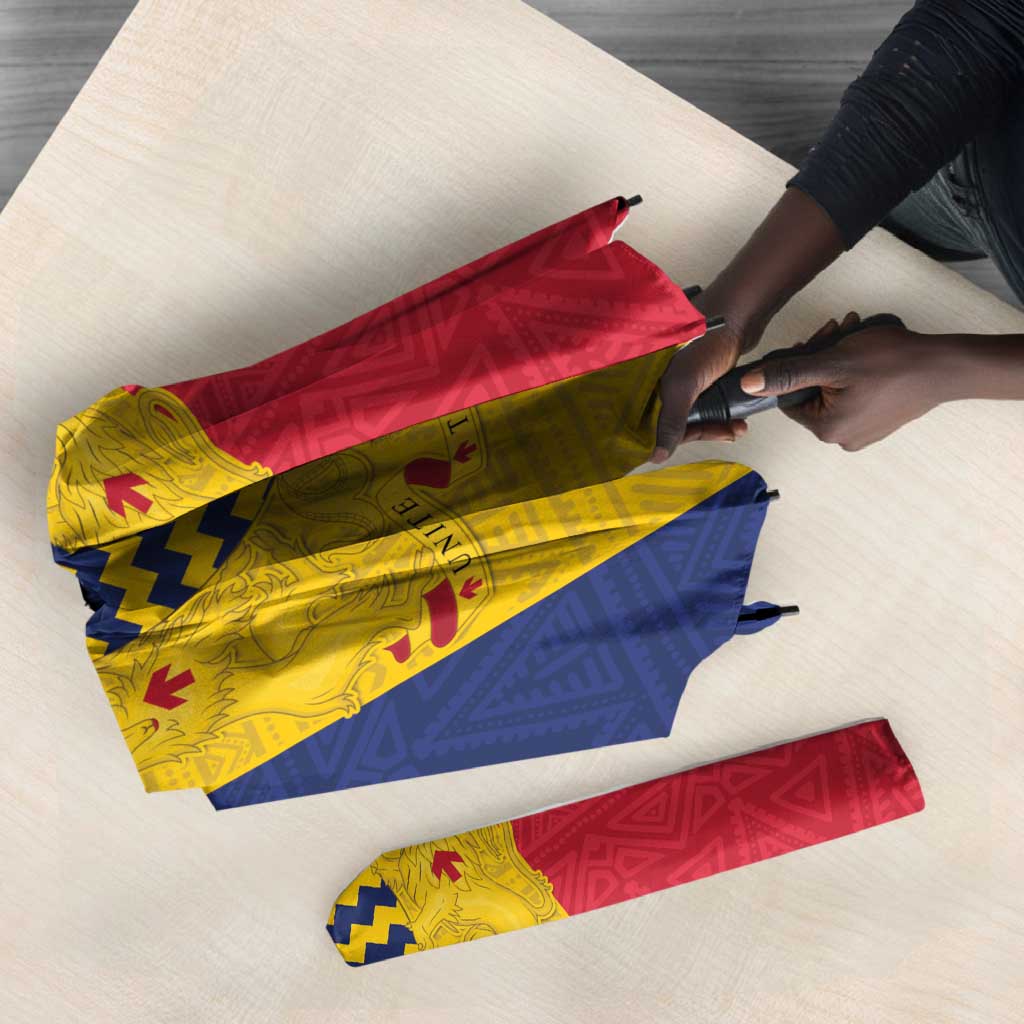 Chad Umbrella Coat Of Arms - Flag Style