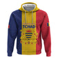 Personalized Chad Flag Style Zip Hoodie African Pattern - African Pride