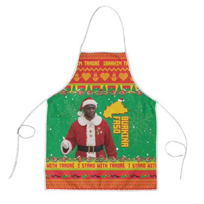 Burkina Faso Christmas Apron I Stand With Traore