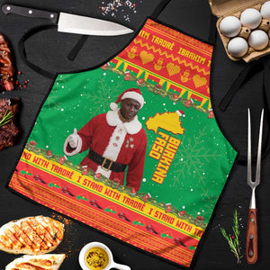 Burkina Faso Christmas Apron I Stand With Traore