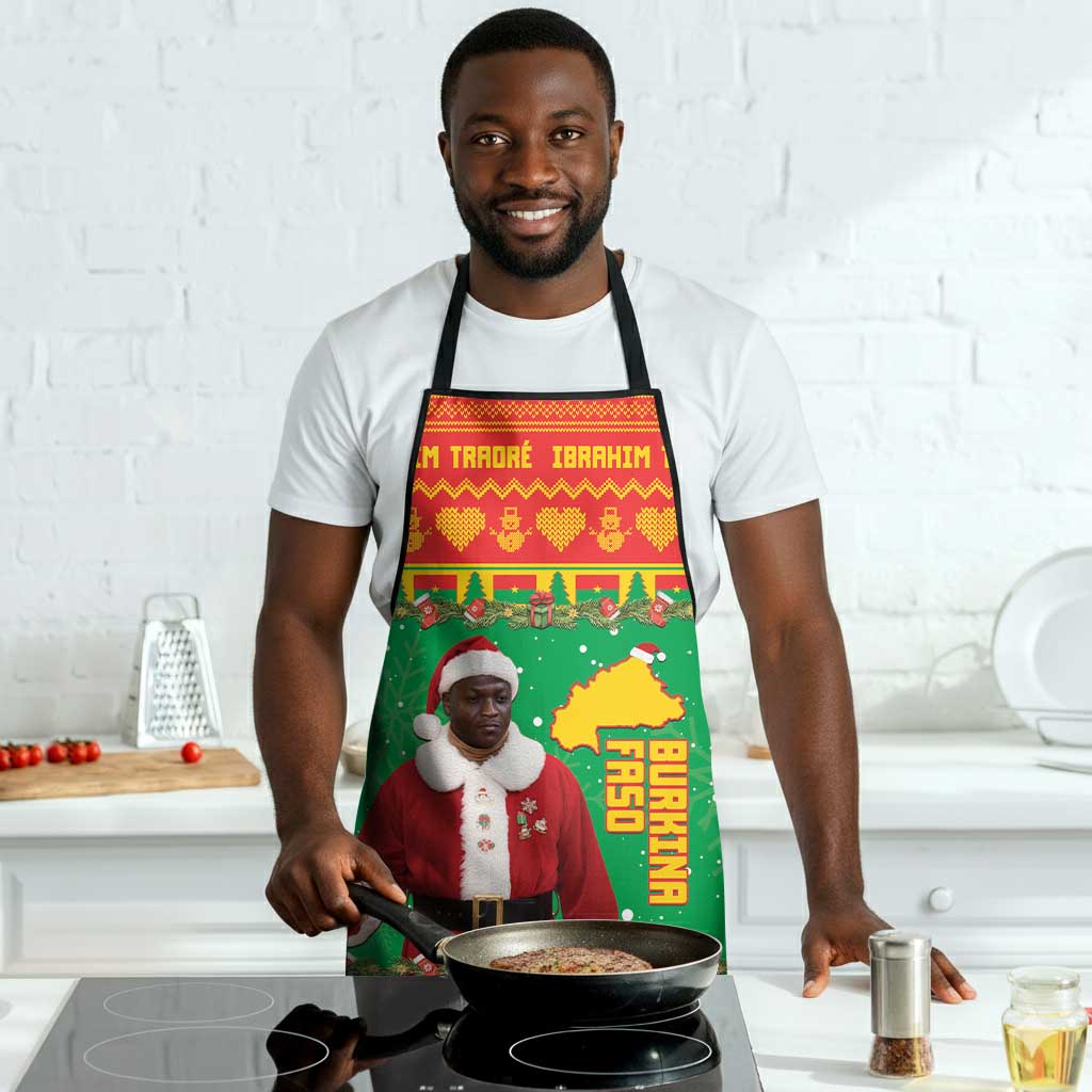 Burkina Faso Christmas Apron I Stand With Traore
