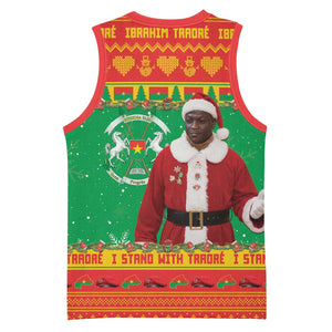 Afro Burkina Faso Christmas Spirit Basketball Jersey Stand With Traore Stand With Hope LT15