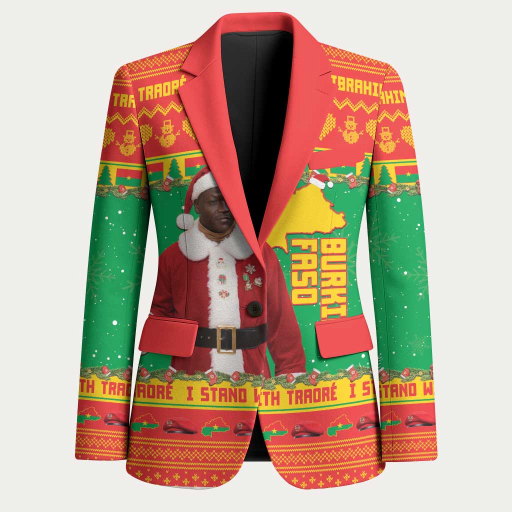 Burkina Faso Christmas Blazer I Stand With Traore