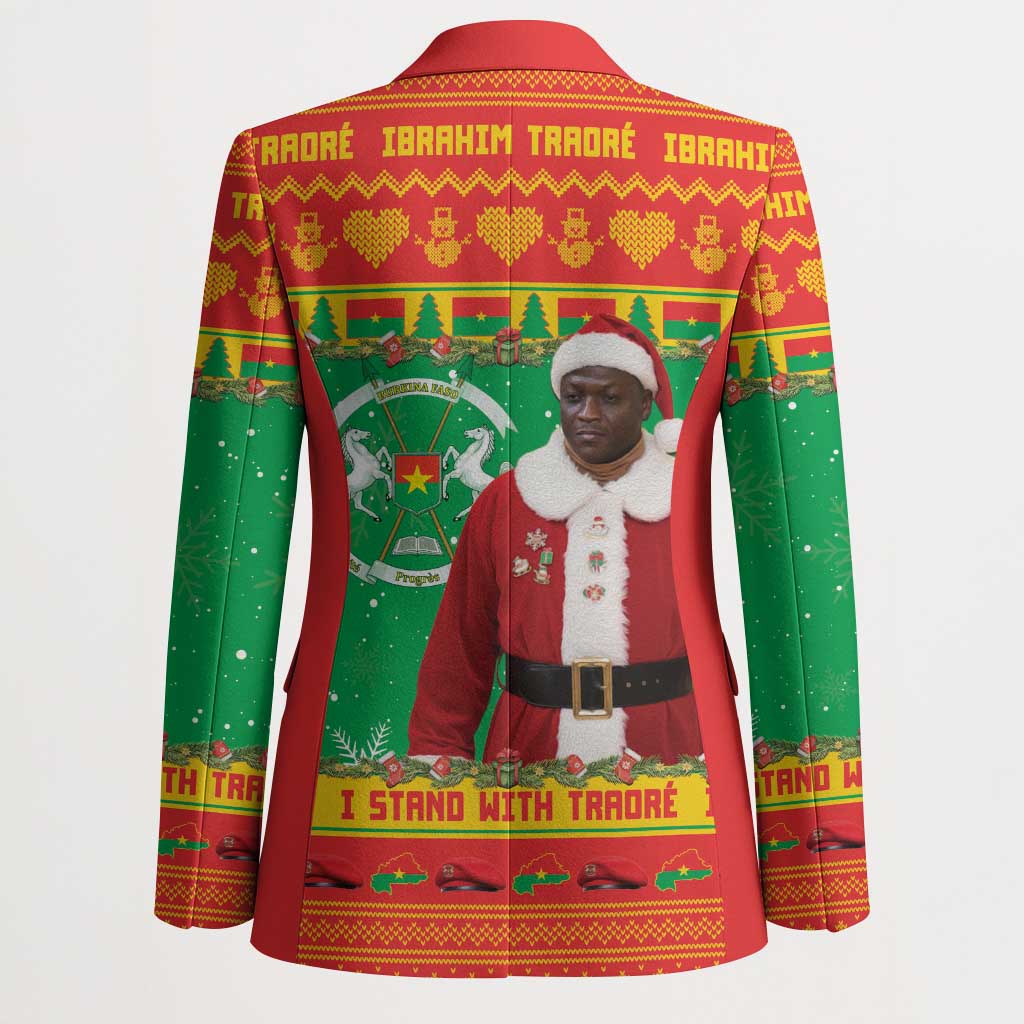 Burkina Faso Christmas Blazer I Stand With Traore
