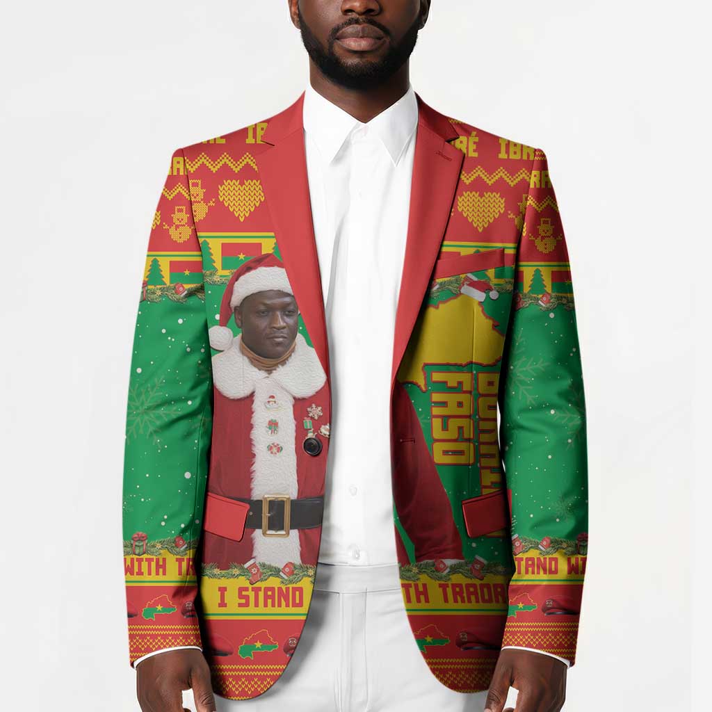 Burkina Faso Christmas Blazer I Stand With Traore