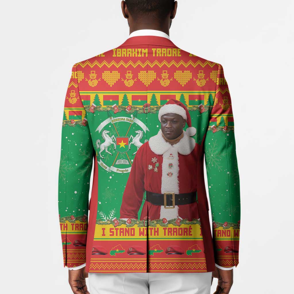 Burkina Faso Christmas Blazer I Stand With Traore