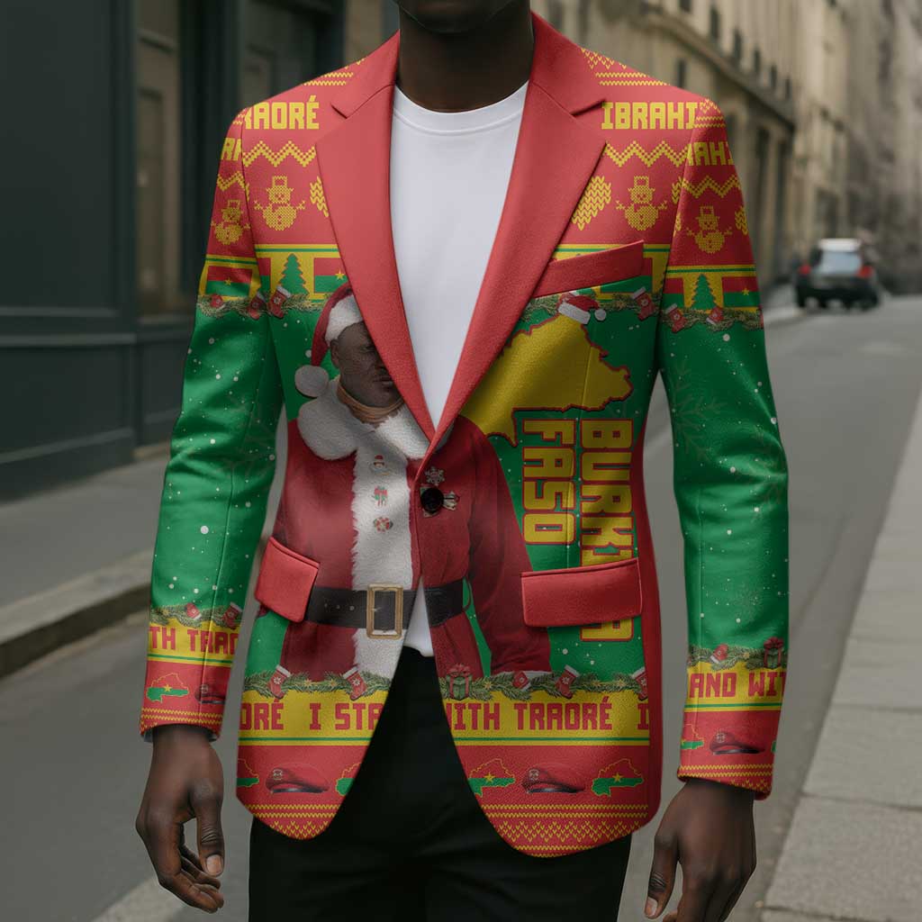 Burkina Faso Christmas Blazer I Stand With Traore
