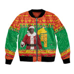 Afro Burkina Faso Christmas Spirit Bomber Jacket Stand With Traore Stand With Hope - African Pride