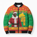 Burkina Faso Christmas Bomber Puffer Jacket I Stand With Traore