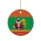 Afro Christmas in Burkina Faso Ibrahim Traore Ceramic Ornament Merry Christmas - African Pride