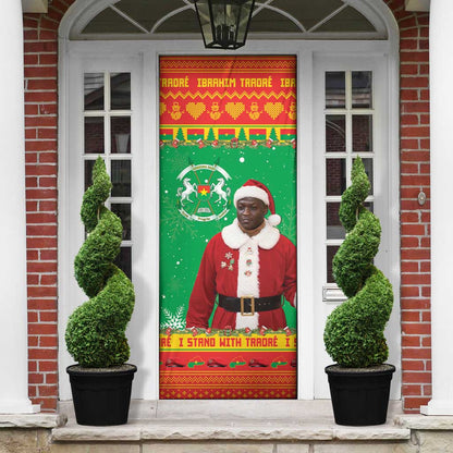 Burkina Faso Christmas Door Cover I Stand With Traore