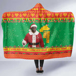 Afro Burkina Faso Christmas Spirit Hooded Blanket Stand With Traore Stand With Hope - African Pride