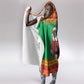Afro Burkina Faso Christmas Spirit Hooded Blanket Stand With Traore Stand With Hope - African Pride