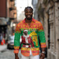 Afro Burkina Faso Christmas Spirit Long Sleeve Button Shirt Stand With Traore Stand With Hope - African Pride
