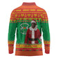 Afro Burkina Faso Christmas Spirit Long Sleeve Polo Shirt Stand With Traore Stand With Hope - African Pride