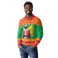 Afro Burkina Faso Christmas Spirit Long Sleeve Polo Shirt Stand With Traore Stand With Hope - African Pride