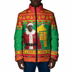 Burkina Faso Christmas Padded Jacket I Stand With Traore