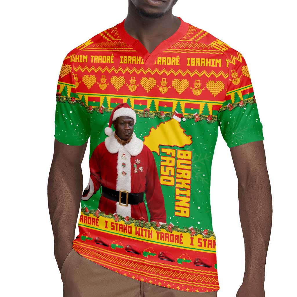 Afro Burkina Faso Christmas Spirit Rugby Jersey Stand With Traore Stand With Hope - African Pride