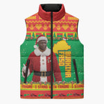 Burkina Faso Christmas Sleeveless Puffer Jacket I Stand With Traore