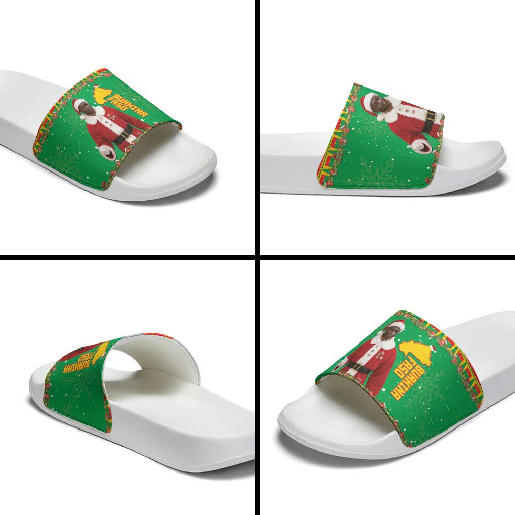 Burkina Faso Christmas Slide Sandals I Stand With Traore