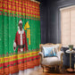 Afro Burkina Faso Christmas Spirit Window Curtain Stand With Traore Stand With Hope - African Pride