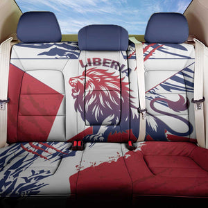 Personalised Afro Liberia Back Car Seat Cover African King Lion - Grunge Style