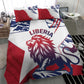 Personalised Afro Liberia Bedding Set African King Lion - Grunge Style
