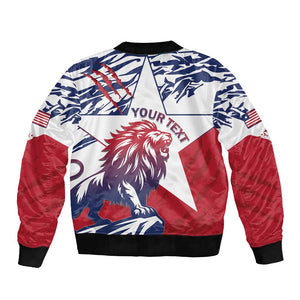 Personalised Afro Liberia Bomber Jacket African King Lion - Grunge Style