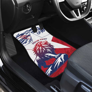 Personalised Afro Liberia Car Mats African King Lion - Grunge Style