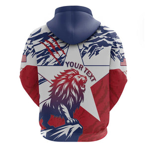 Personalised Afro Liberia Hoodie African King Lion - Grunge Style