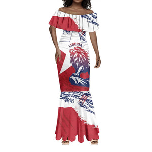 Personalised Afro Liberia Mermaid Dress African King Lion - Grunge Style