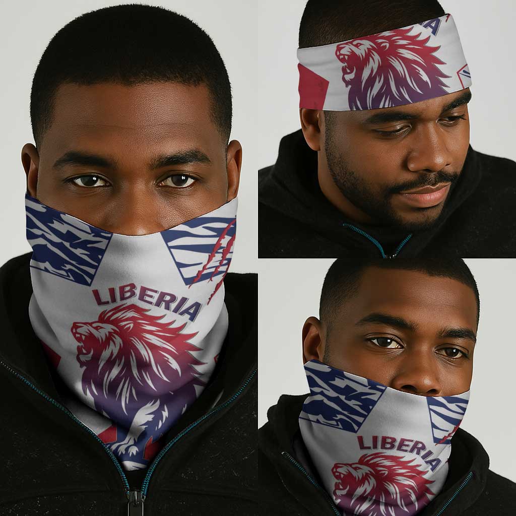 Afro Liberia Neck Gaiter African King Lion - Grunge Style LT15