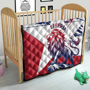 Personalised Afro Liberia Quilt African King Lion - Grunge Style