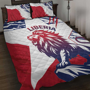 Personalised Afro Liberia Quilt Bed Set African King Lion - Grunge Style