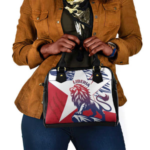 Personalised Afro Liberia Shoulder Handbag African King Lion - Grunge Style