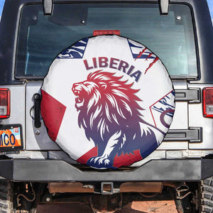 Personalised Afro Liberia Spare Tire Cover African King Lion - Grunge Style