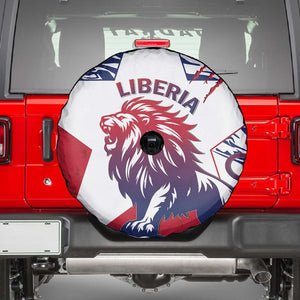 Personalised Afro Liberia Spare Tire Cover African King Lion - Grunge Style