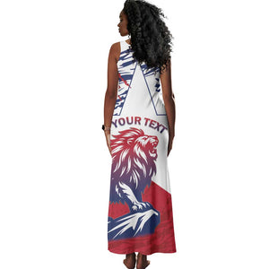 Personalised Afro Liberia Tank Maxi Dress African King Lion - Grunge Style