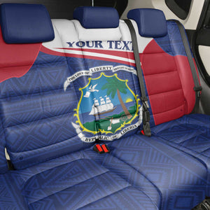 Personalised Liberia African Back Car Seat Cover Coat Of Arms Flag