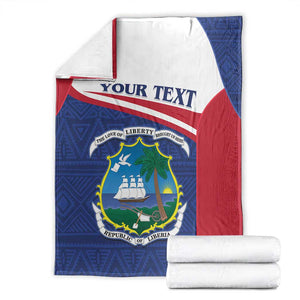 Personalised Liberia African Blanket Coat Of Arms Flag